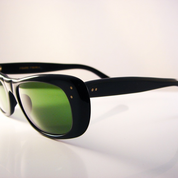Paulette Guinet Sunglasses Black Mod VTG NWOT
